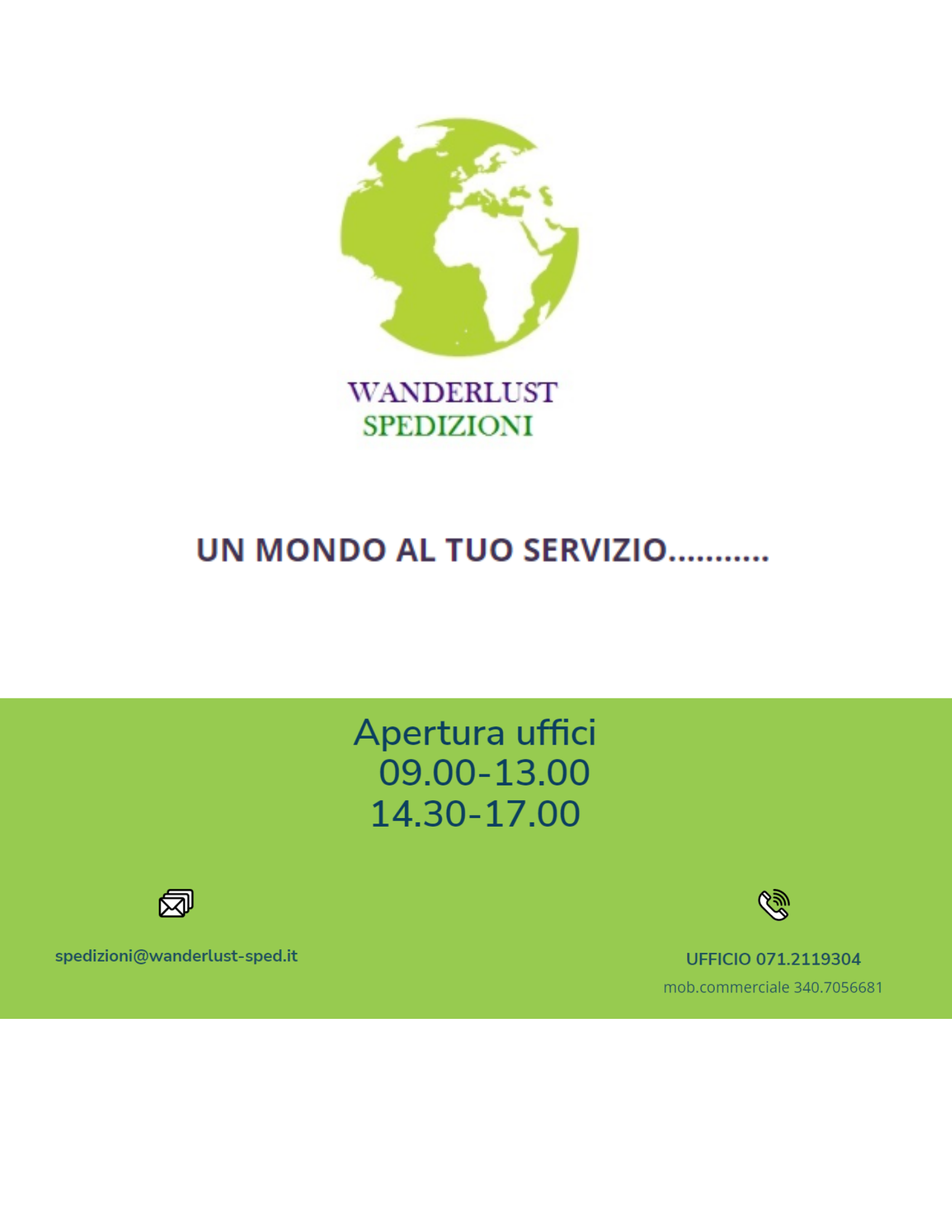 traccia le spedizioni wanderlut